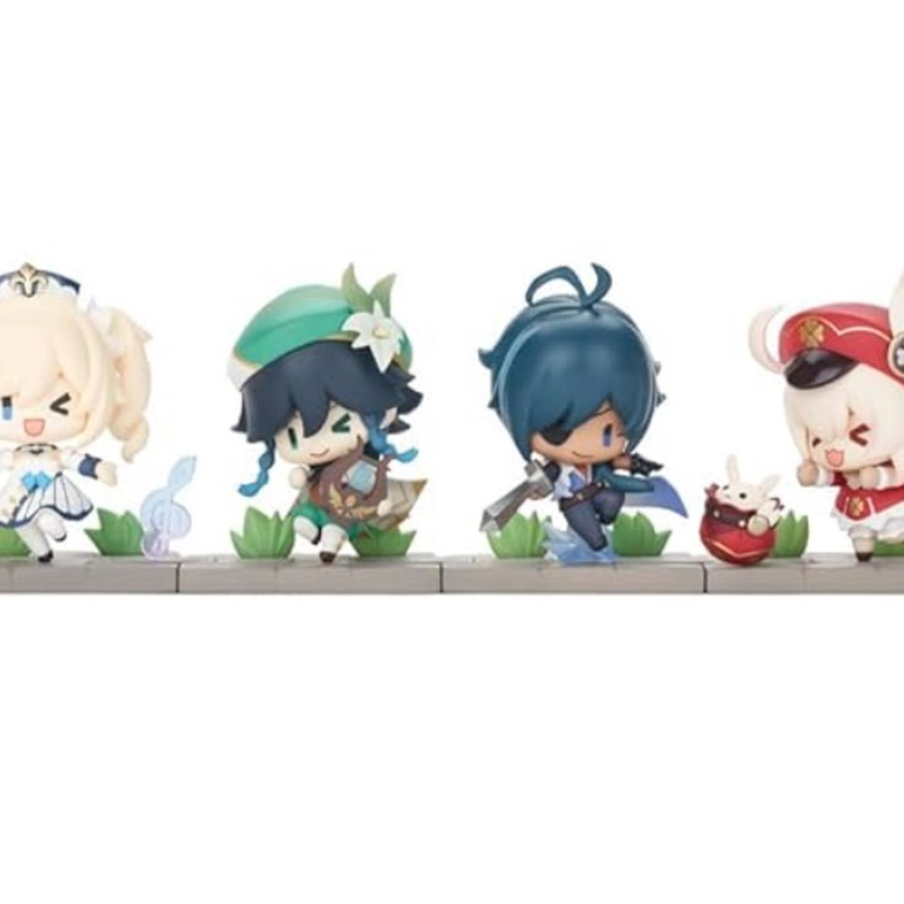 Genshin Impact battle scene series figure Set